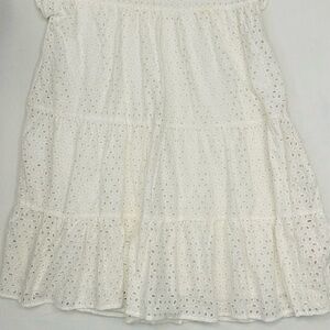 Hayden White Eyelet Mini Dress